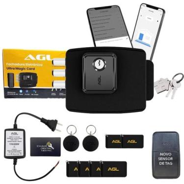 Imagem de FECHADURA ELETRONICA AGL ULTRA MAGIC CARD + 4 tags
