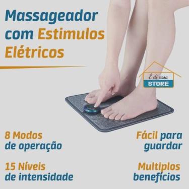 Imagem de Massageador Para Pés Pernas Ems Magnético Relaxante Pro TAPETE - MKB