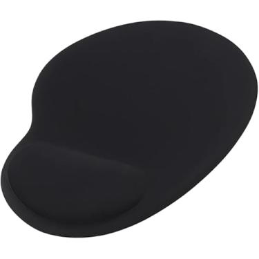 Imagem de Mouse Pad Ergonômico com Apoio de Punho em Gel, Design Minimalista, Antiderrapante, para Escritório e Gaming, Preto
