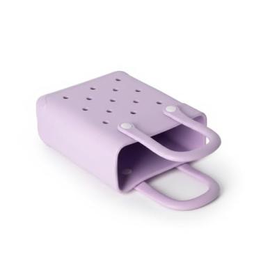 Imagem de Mini bolsa emborrachada ideal para praia, piscina, clubes ou dia a dia (lilas)