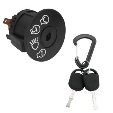 Imagem de Interruptor de ignição de trator para cortador de grama com chave - 5 terminais 925-04228(A) | Fácil de instalar, longa vida | Compatível com MTD, Husqvarna, Ariens, artesão | Economiza custos de