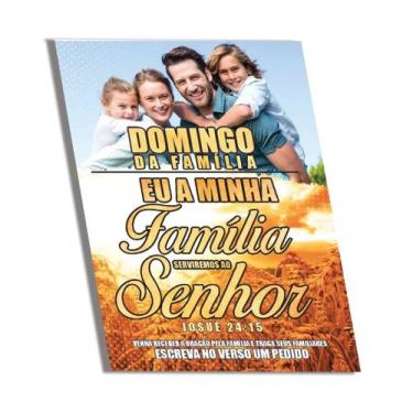 Imagem de Folheto Domingo da Família 20x14cm  500 Unidades de Papel Couchê - no-