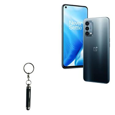Imagem de Caneta Stylus para OnePlus Nord N200 5G (Caneta Stylus da BoxWave) – Caneta Stylus capacitiva Bullet Stylus, Mini Stylus com argola para chaveiro para OnePlus Nord N200 5G – Preto