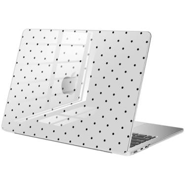 Imagem de BlHMCASE Compatível com MacBook Pro 16 polegadas 2025-2021 M4 M3 M2 M1 A3403 A3186 A2991 A2780 A2485 Pro Max, linda capa rígida protetora preta de bolinhas para MacBook Pro 16
