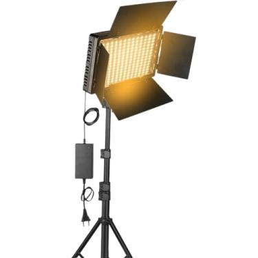 Imagem de Luz de Vídeo LED Bicolor 3200-5600K Painel de Iluminação Fotográfica na Câmara Lâmpada de Preenchimento de Estúdio