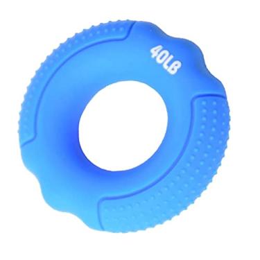 Imagem de barenx Bola de silicone para exercícios de força de dedos fortalecedor de mão e força muscular - azul 18 kg