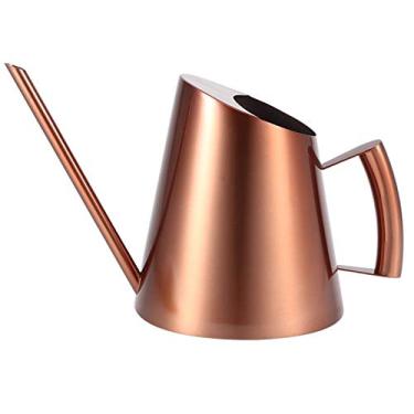 Imagem de YEmirth Regador suculento longo com acabamento de cobre para plantas de interior, vaso de bonsai, escritório, uso infantil, com alça ergonômica e capacidade de 900 ml (grande)