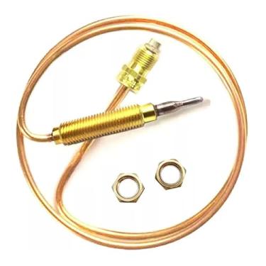 Imagem de Termopar de 60mm para aparelhos a gás, termopar fogão 600mm para churrasqueira e lareira, conector M8, acessório cozinha doméstica