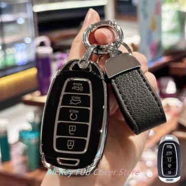 Imagem de Capa De Chave Inteligente Para Hyundai Elantra GT Sport Santa Fe Palis