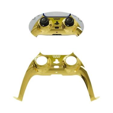 Imagem de Capa De Controle Substituta DIY Em Cromo Brilhante Para PS5, Placa Dec