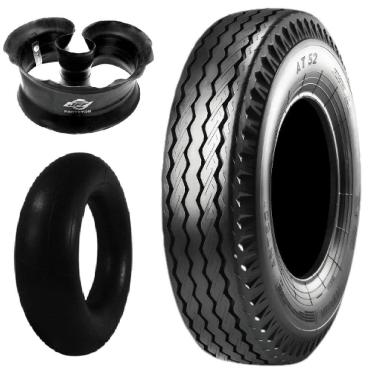 Imagem de Kit Pneu 750-16 116/114l 10 Lonas At52 Anteo + Câmara + Protetor