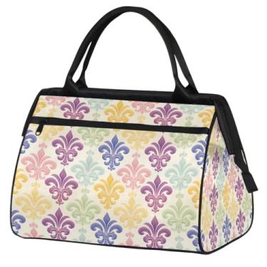 Imagem de Sacola pequena para o fim de semana para mulheres, homens, abelha, fofa, amarela, dobrável, bolsa esportiva de viagem, Cor: 30, 15.2*8.3*11.6 inch, Moderno