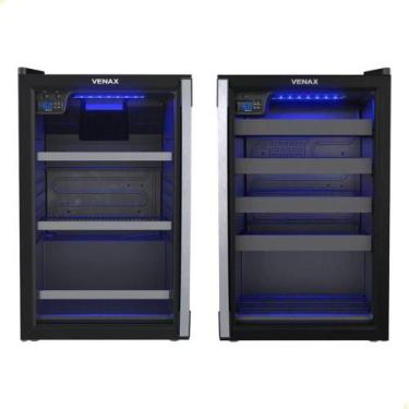 Imagem de Conjunto Venax Cervejeira Blue Light E Adega Piubella preto fosco Port