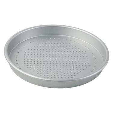 Imagem de Bothyi Forma de pizza perfurada, redonda, fácil de limpar, leve, para forno, em liga de alumínio, ideal para uso doméstico, comercial e festas, 8 Inch