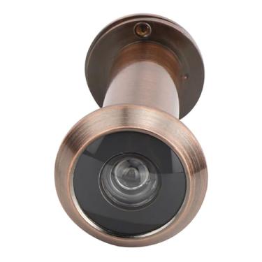 Imagem de YOUTHINK Visor de Porta Antirroubo de 220 Graus, Material de Liga Com Comprimento Ajustável, Ideal para Segurança Doméstica e Fácil Identificação de Visitantes (Abertura antiga vermelha estendida de