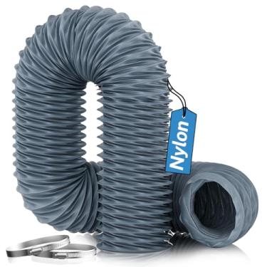 Imagem de Hon&Guan Conduta de aquecedor a diesel 7,6 cm x 2,8 m, mangueira de duto isolada flexível de nylon, mangueira resistente para aquecedor a diesel, impressora 3D, máquina a laser, ventilação secadora