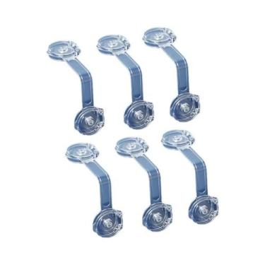 Imagem de Travas De Segurança Para Bebês 6PCS Anti Abertura De Armário Gaveta Re