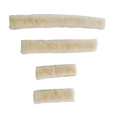 Imagem de Vaveren Conjunto de protetores de focinheira para cabresto de cavalo, acessórios equinos, proteção macia e acolchoada para focinheira de bridão, acessórios de, Bege