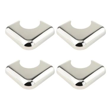 Imagem de UGPLM Conjunto de 4 Protetores de Canto para Mesa de Bilhar, Prata