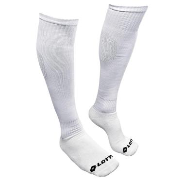 Imagem de Meião Lotto Futebol Branco Juvenil Tamanho 34-38-Unissex