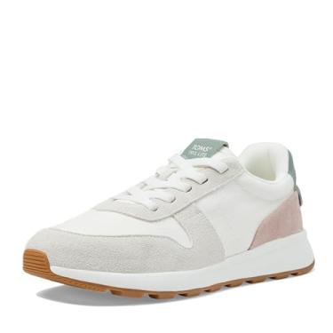 Imagem de TOMS Tênis feminino Trvl Lite retrô com cadarço casual - verde, branco, rosa, Garça multicamurça, 38