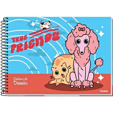 Imagem de Caderno Espiral Capa Dura Desenho Pet Fun 80 Folhas Credeal Estampa 3