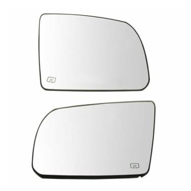 Imagem de JPFAM Substituição de vidro do espelho retrovisor para Toyota Tundra 2007-2020 Sequoia 2008-2017, vidro do espelho de asa lateral, espelhos de reboque esquerdo direito boa refletividade, A/1 par