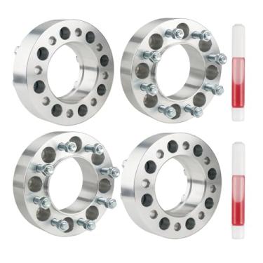 Imagem de AUTOSITY Espaçadores de roda centralizados de cubo de 8 x 6,5 cm para Ram 2500, Ram 3500, 3500, 2500, furo de cubo de 121 mm e pinos de 9/40.6 cm x18, espaçador de 8 lug, 4 peças