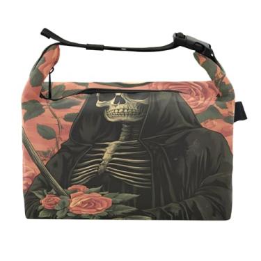 Imagem de STAYTOP Lancheira com padrão rosa com fivela de alça, lancheira isolada para meninos e meninas, lancheira térmica para trabalho escolar