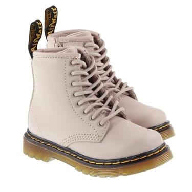 Imagem de Dr. Martens Bota feminina moderna 1460 (criança pequena), Bege, 10 Toddler