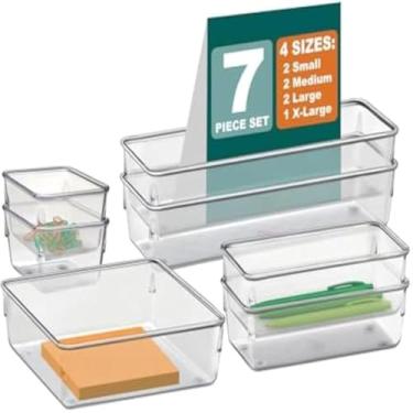 Imagem de Organizador de gaveta flexivel com sete compartimentos para roupas intimas,personalizado.