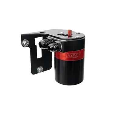 Imagem de HPS Kit de lata de captura de óleo de alumínio preto compatível com Subaru WRX 2.0L Turbo 2015-2021, 860-007