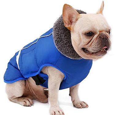 Imagem de Colete para Cachorro Tempo Frio Inverno Aconchegante Roupa de Lã Cães Pequenos Médios Grandes com Fivela Ajuste Rápido Cabos Elásticos Pernas Uso Diário Passeio Compras Montanha Dormir