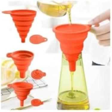 Imagem de Utensilios de cozinha, silicone, espatula, pincel, pegador, laranja vibrante, essenciais, culinaria, conjunto, eficiente