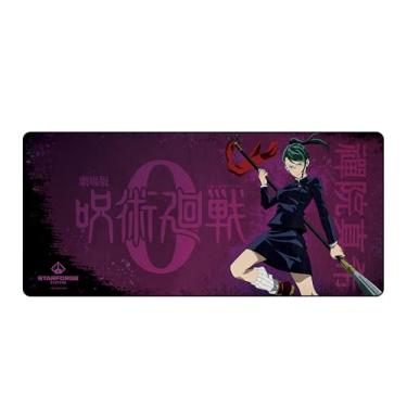 Imagem de Starforge Maki Zenin – Tapete de mesa para jogos Jujutsu Kaisen 0 – Mouse e teclado grande estendido