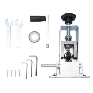 Imagem de Descascador de fio manual com manivela, máquina de descascar fio para reciclagem de sucata, liga de aço ajustável, construção com 1 25 mm de diâmetro