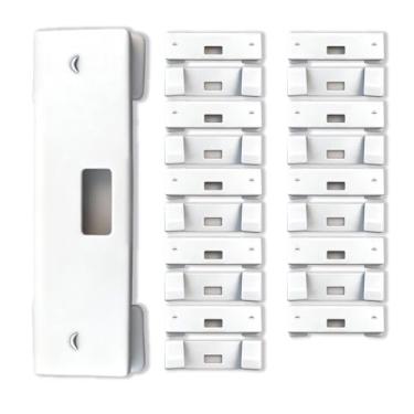 Imagem de Nextpal 20 peças de abas verticais de reparo de persianas, protetores de palhetas de metal resistente e clipes de substituição, kit completo de reparo de persianas de janela para casa, escritório