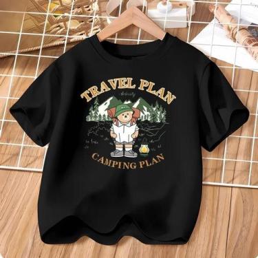 Imagem de Camiseta De Algodão Para Meninos Com Estampa De Urso De Pelúcia Explor