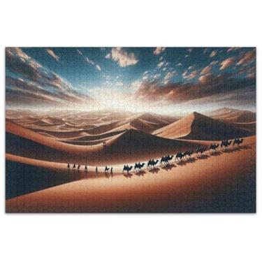 Imagem de Quebra-cabeças de paisagem do deserto para adultos, 1000 peças, natureza, jogos, presentes tecnológicos, presentes exclusivos, arte de brinquedo, pintura