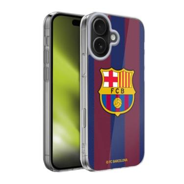 Imagem de Head Case Designs Capa de gel oficialmente licenciada pelo FC Barcelona Home 2023/24 Crest Kit [proteção de grau militar] compatível com Apple iPhone 17