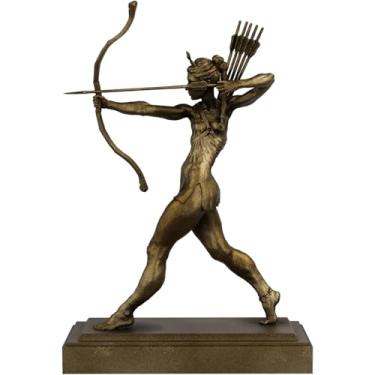 Imagem de Estátua Diana Deusa Romana - Artemis - Versão 5 (Cor Ouro Velho)