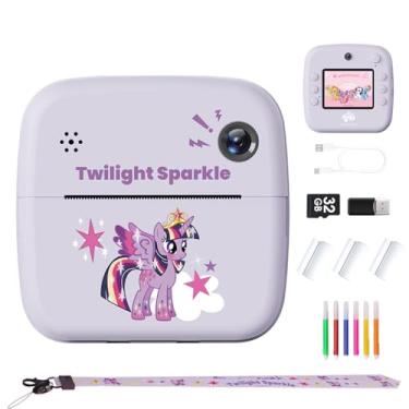 Imagem de My Little Pony Série Rainbow Câmera de impressão infantil, câmera Polaroid para crianças, presentes de aniversário de Natal, meninas, meninos de 3 a 12 anos, Twilight Sparkle
