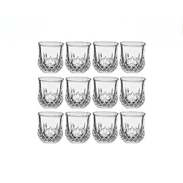 Imagem de Kit com 6 ou 12 Mini Copos De Vidro Dose Shott 40ml ou 65ml- Ideal para Bares, Festas ou Uso Doméstico(12 mini copos)