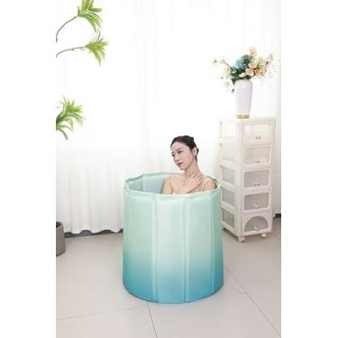 Imagem de Banheira Dobrável para Adulto 70cm, Portátil, Compacta e Resistente Ideal para Relaxamento em Casa ou Apartamento