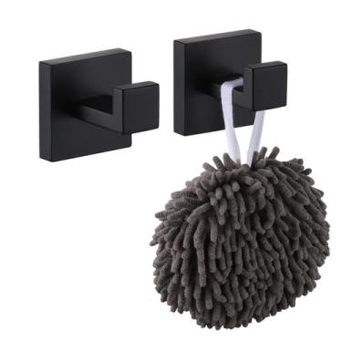 Imagem de Gancho de toalha de banho para montagem na parede, gancho de roupão qu