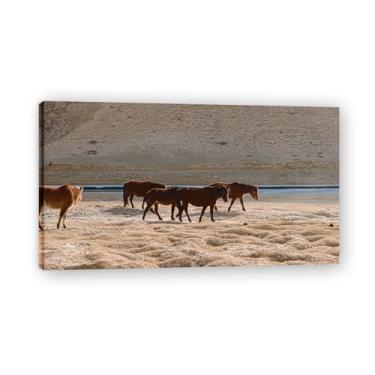 Imagem de Bumpy RoadReal Foto cidade mar neve vale pastagem rio pôr do sol nascer do sol impressão em tela decoração de parede 20 x 36 cm emoldurada