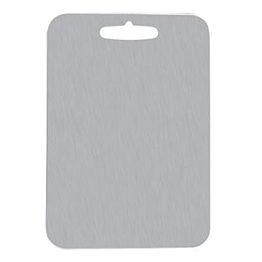 Imagem de SIWOTED Blocos de corte de aço inoxidável Tábua de corte Acessórios de cozinha (25 * 36)