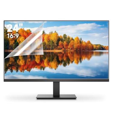 Imagem de Pacote com 2 capas para tela de computador antirreflexo 16:9 de 61 cm para monitores de computador 1080p, proteção ocular antirriscos e antirreflexo para 61 cm com monitores de proporção (1920 x 1080)