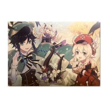 Imagem de Imagem de arte de parede de pôster Genshins Impacts Hutao Anime Art