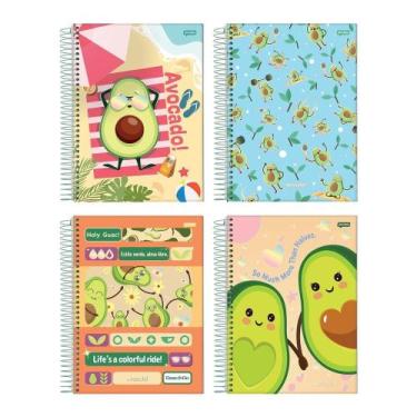 Imagem de Cad.espiral univ.c.dura 01m jandaia avocado 4x80fls - Jandáia